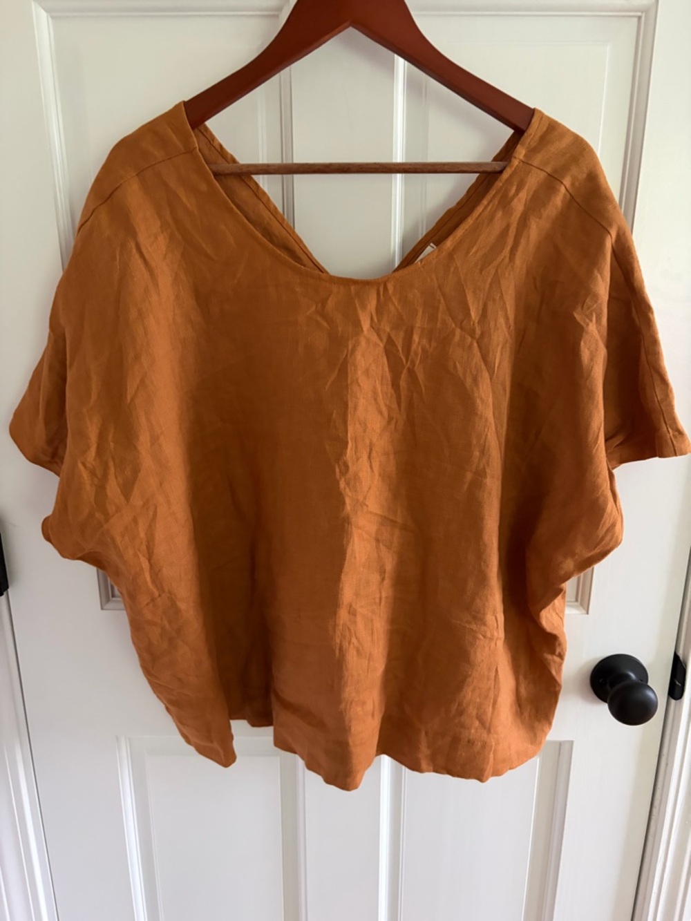 Mae and August. Women's XL 100% Linen Top. Lagenlook. Made In Tennessee. Rare!